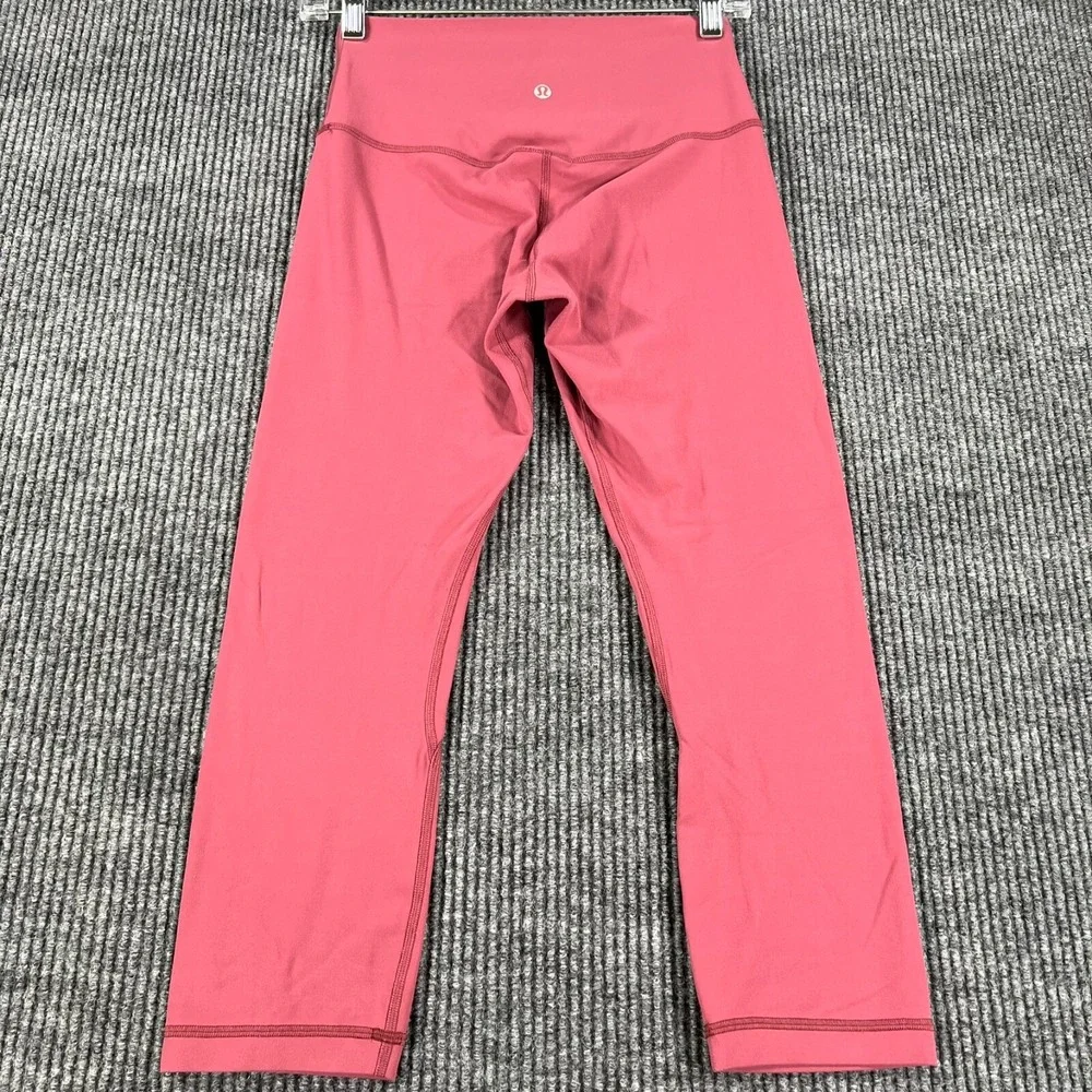 Lululemon Align Crip Leggings Womens Size 6 Pink Activewear Workout Casual Gym